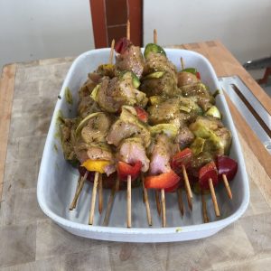 Brochettes marinées thym-citron