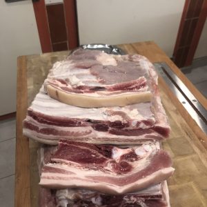 Poitrine de porc demi sel